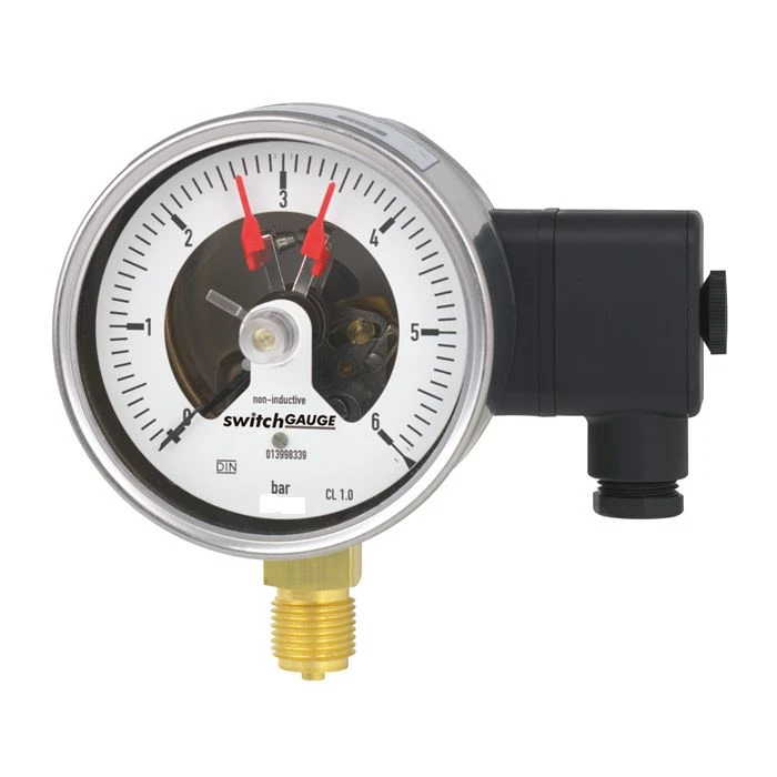 Manometru de contact electric asistat magnetic